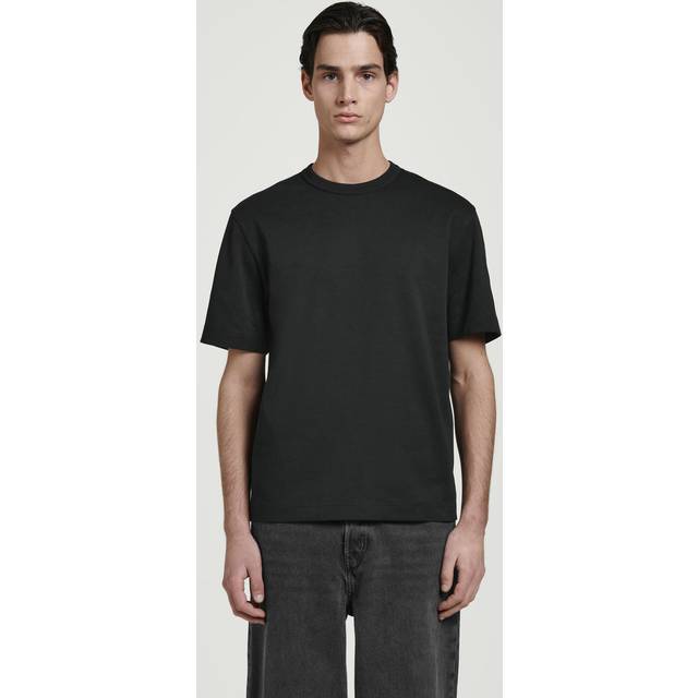 Interlock Cotton Crew-Neck T-Shirt - Black - XS