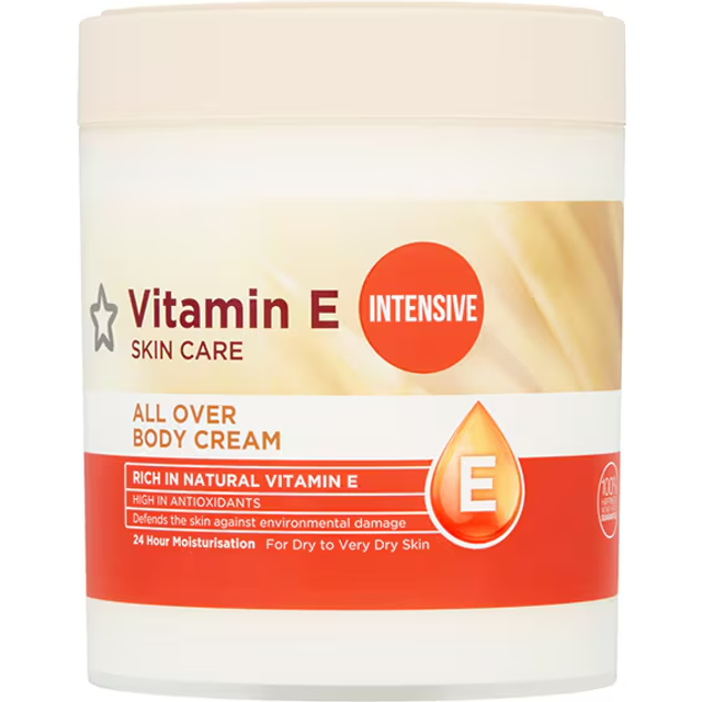 Superdrug Vitamin E Intensive All Over Body Cream 475ml