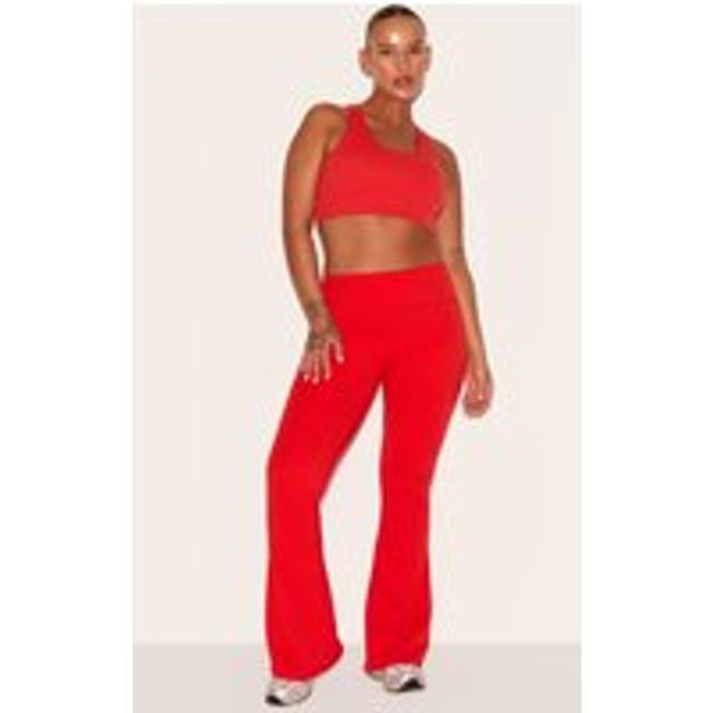 Red Ultimate Sculpt Flare Yoga Pants, Red - XXL