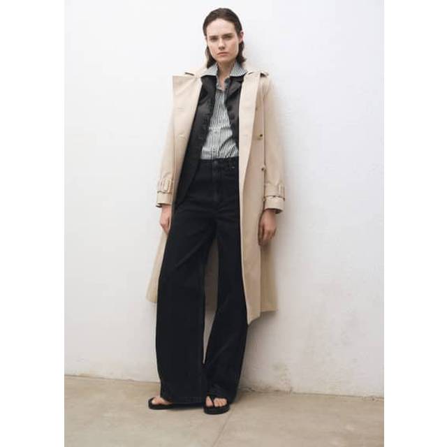MANGO High Waist Straight Jeans |Grå |32