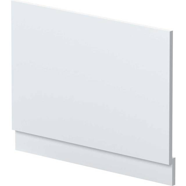 Nuie End Bath Panel with Plinth | Satin White | MDF | 750mm