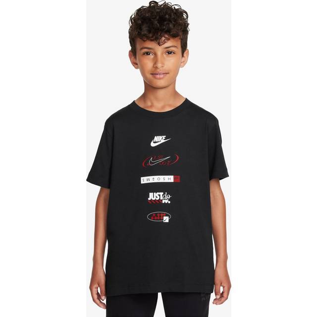 Nike Sportswear Stack T-Shirt Junior - Black - Kids - 7-8Y