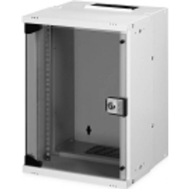 DIGITUS nätverksskåp 10 tum - 9 U - väggmontering - omonterad - HxBxD 457x316x298mm - lastkapacitet 30kg - användbart djup 254mm - IP20 skyddsklass - SOHO Pro-serien - grå