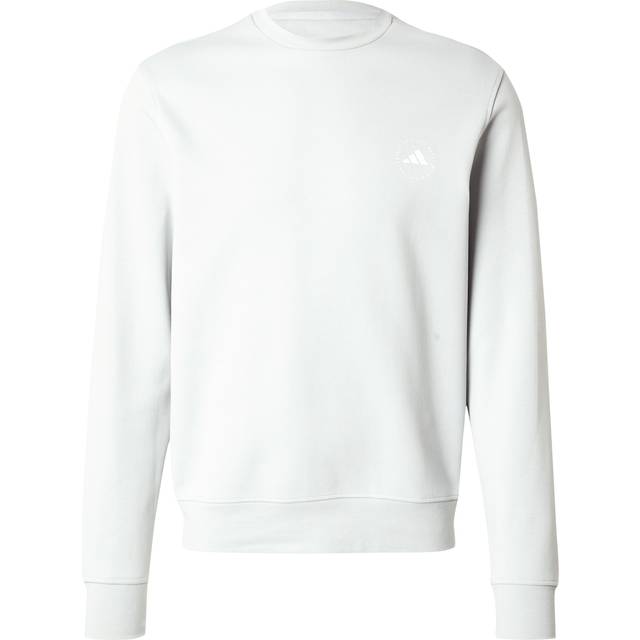 adidas Mens Core Ribbed Crewneck Golf Sweatshirt - Wonder Silver - XLarge