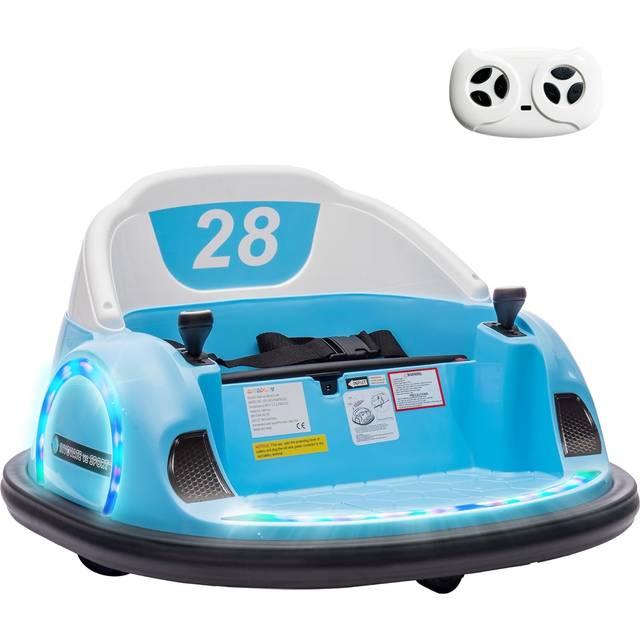 Aiyaplay 360? Rotation 12V Kids Bumper Car W/ Remote Control 370-347V70Lb, Blue