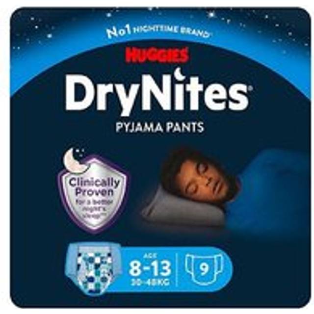 HUGGIES DRYNITES AGE 8-13 BOY x 9