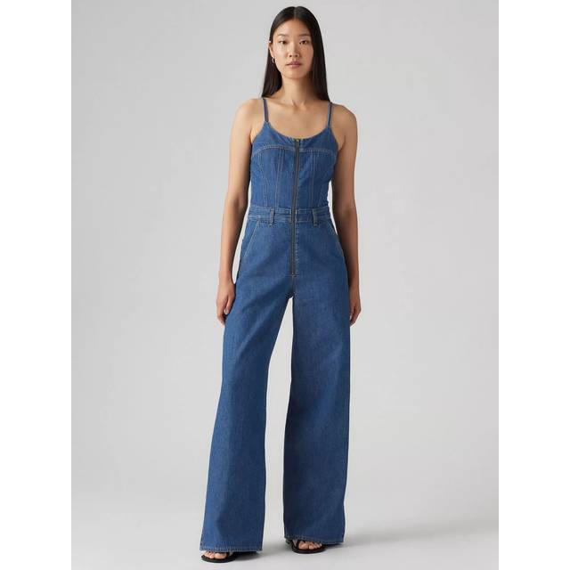 Levi's Bustier Denim Jumpsuit, Dark Blue