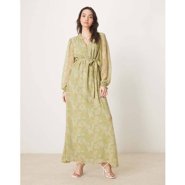 VILA Viedee L/S Ankle Dress/Dc/Ka |Khaki green |36