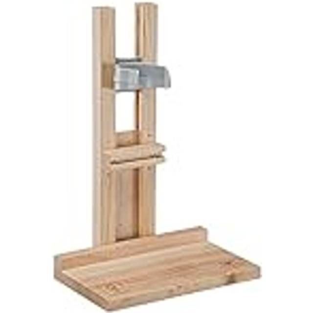 Water Dispenser Holder, for Rabbit Water Bottles 300 cc and 600 cc, Wooden Stand, Guinea Pig