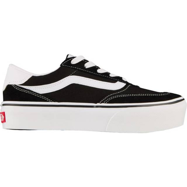 Brooklyn LS Platform W sneakers, BLACK/WHITE, Dam, 7.5
