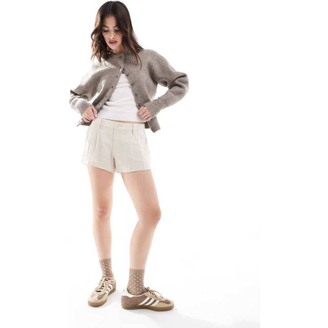 Hollister Livvy Low-Rise Linen-Blend Shorts 3"