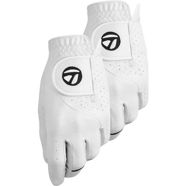 TaylorMade Stratus Tech Glove 2Pack White  Right Hand  Large  WhiteLarge  Worn on Right Hand