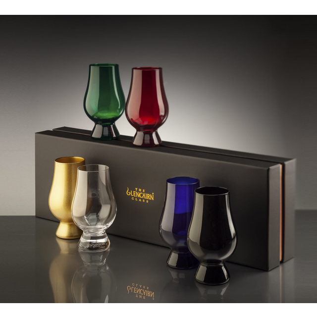 Official Glencairn Set Of 6 Colured Blind Tasting Whisky Whiskey Nosing Glasses