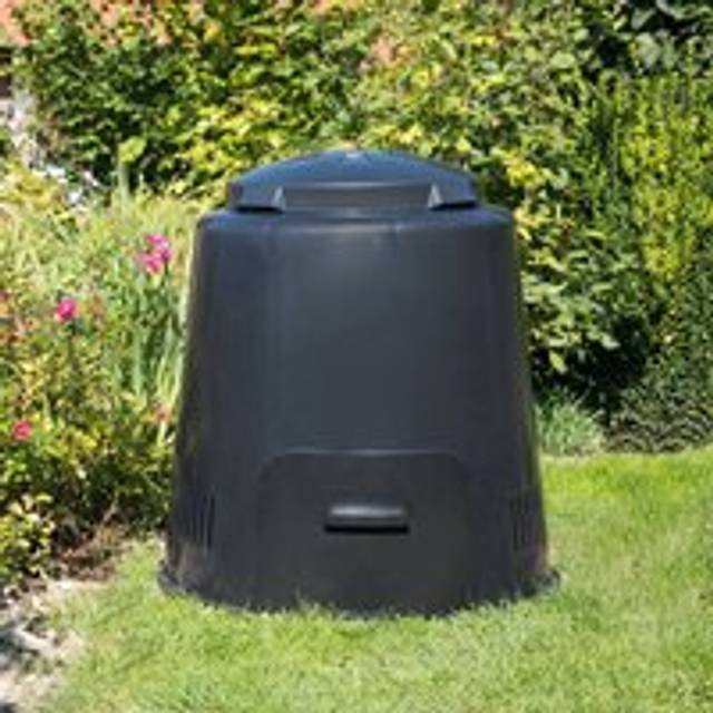 Eco Composter - 280 Litre Black 100% Recycled Plastic Graf - black