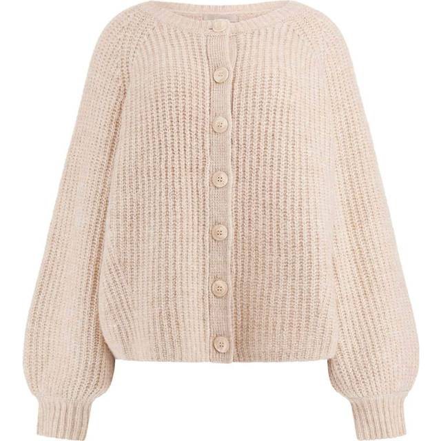 Guess Alpaca Wool-Blend Ribbed Cardigan Sweater - Pink - M