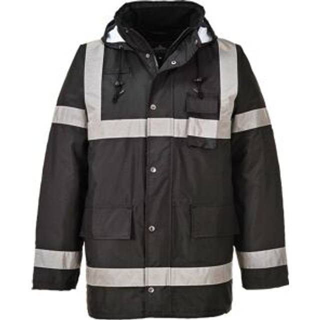 (XXL, Black) Portwest Mens Iona Lightweight Traffic Jacket
