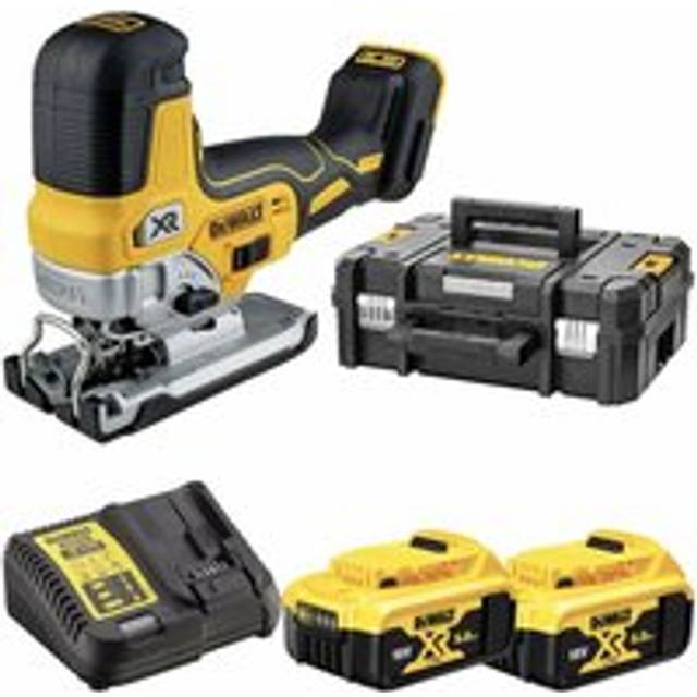 Dewalt - DCS335P2 Cordless 18V xr Brushless Grip Jigsaw With 2x5Ah Batts, Charger And Case