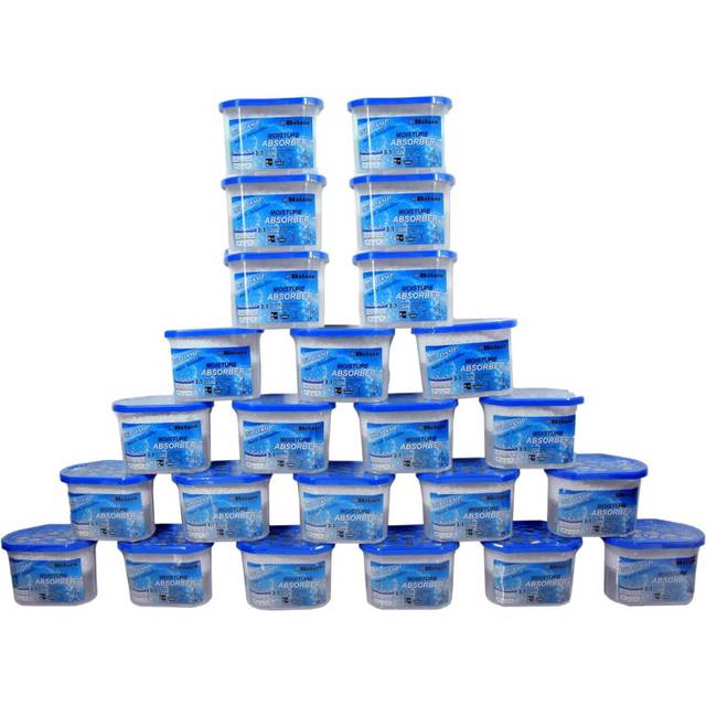 Dehumidifier Pack of 24x 500ml Prevent Mould & Mildew, Eliminating Musty Odor, Remove Dampness, Absorb Excess Mositure in Home, Kitchen, Bathroom,
