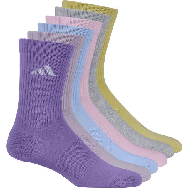 Football Socks adidas Cushioned Crew (x6) - Violet - 43/46
