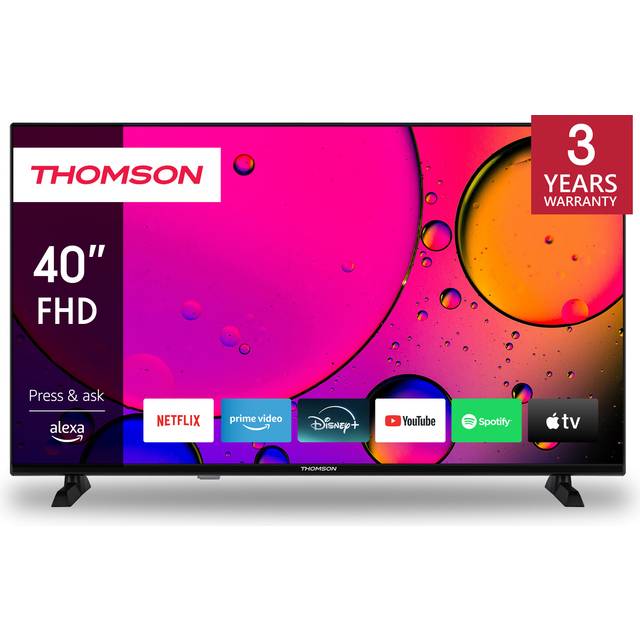 Thomson 40" (100 cm) FHD - LED Fire TV - Alexa röststyrning, AirPlay-stöd, Triple Tuner, Bluetooth, HDMI, USB, AV in och CI+ portar - 40FF2S34-2024