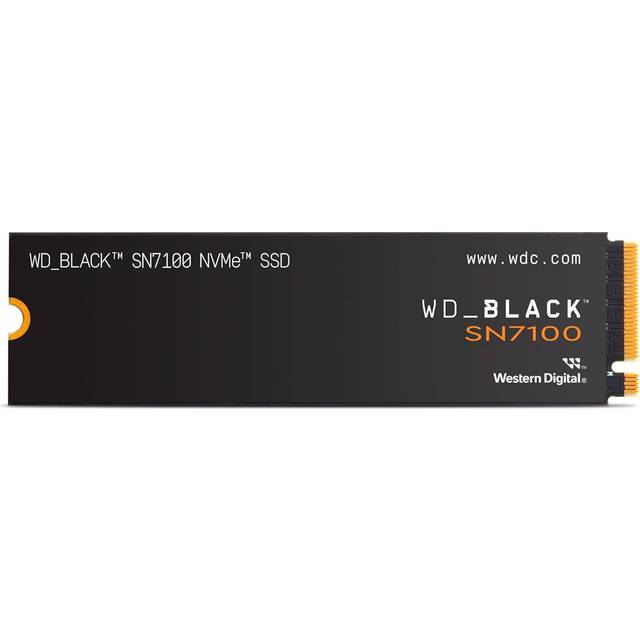 WD_BLACK SN7100 2TB NVMe SSD, M.2 2280, Snabba läshastigheter upp till 7250 MB/s, Next Gen TLC 3D NAND, WD_BLACK DASHBOARD, Konstruerad med bärbara datorer och spelhanddatorer i åtanke