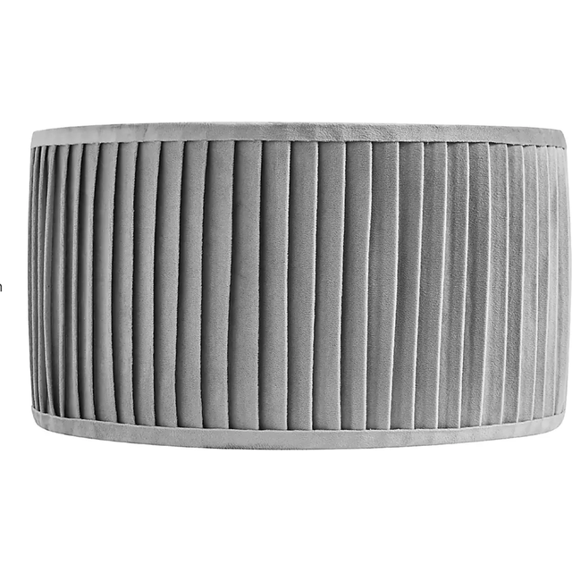 Sawyer Pleated Velvet Drum Lamp Shade - Natural