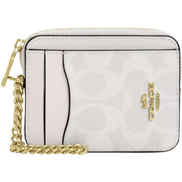 【COACH】チェーンストラップ Zip Card Case/Signature Canvas Coach Zip Card Case In Signature Canvas | Brixton Baker
