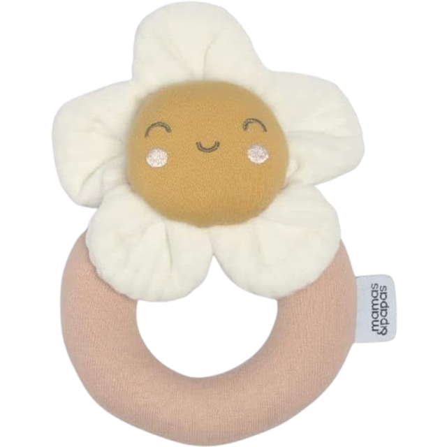 Mamas & Papas Grateful Garden flower ring rattle