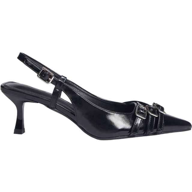 Cuccoo Women&#39;s Pointed Toe Single Kitten Heel Shoes, Simple & Fashionable, Punk Style Heel Sandals Spring Shoes Spring Break Easter Prom Heels
