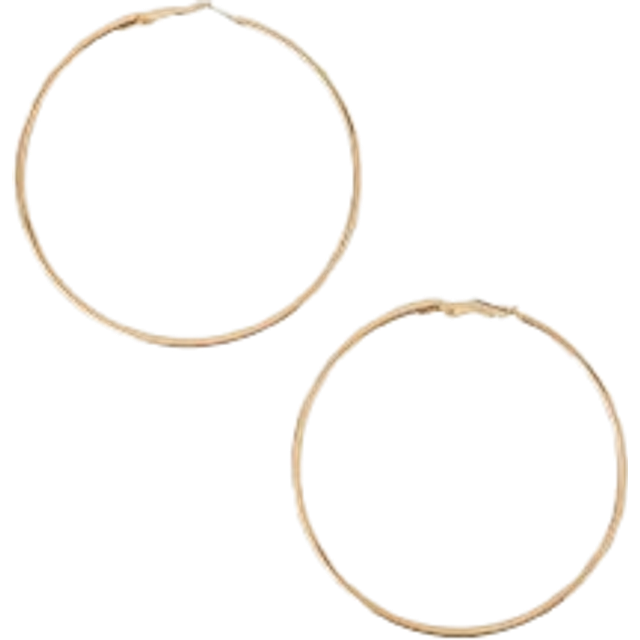 Gold Mid-size Simple Hoops, Size: One Size, Women's - Accessorize