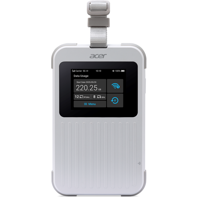 Acer - Mobil hotspot - 5G LTE - 3.27 Gbps - Wi-Fi 5, Wi-Fi 6, NFC - med 1GB Data