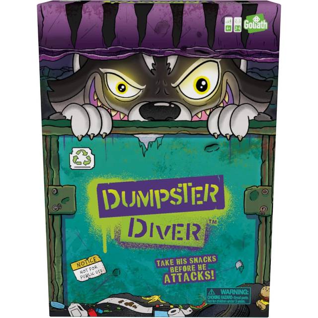 Dumpster Diver: Take His Snacks Before The Raccoon Attacks! | Kids Action Games | For 2-4 Players | Ages 4+