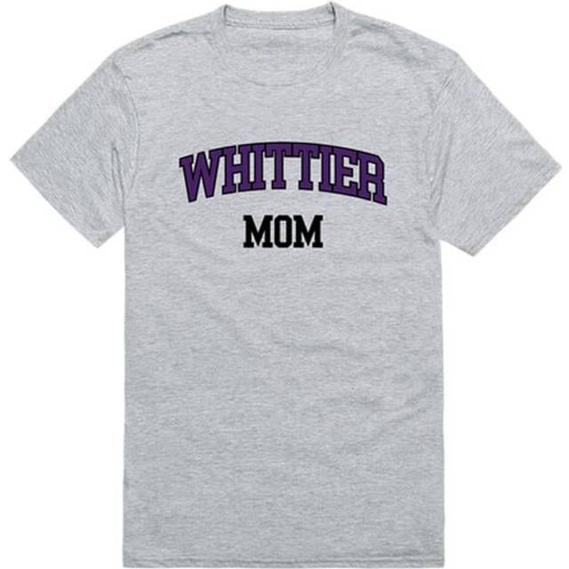 W Republic 549-487-HGY-01 Whittier College Poets College Mom Short Sleeve T-Shirt, Heather Grey - Small