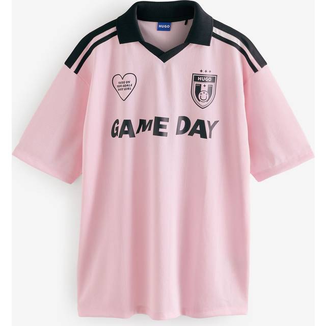 HUGO Dila B Game Day Football Shirt - Pink