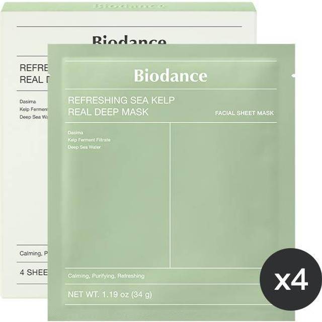 Biodance Refreshing Sea Kelp Real Deep Mask 4 pcs