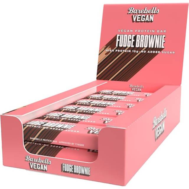Barebells Vegan Fudge Brownie 12-pack, Proteinbars