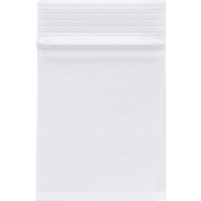 Plymor Heavy Duty Plastic Reclosable Zipper Bags  4 Mil  2.5 x 3 Pack of 100