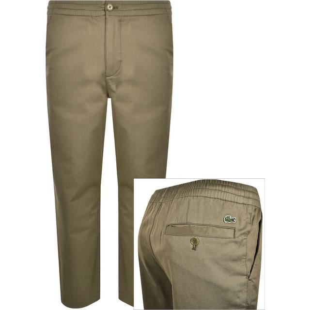 Men's Lacoste XH0062 Relaxed Chino Pant - Green - Size: 33/32