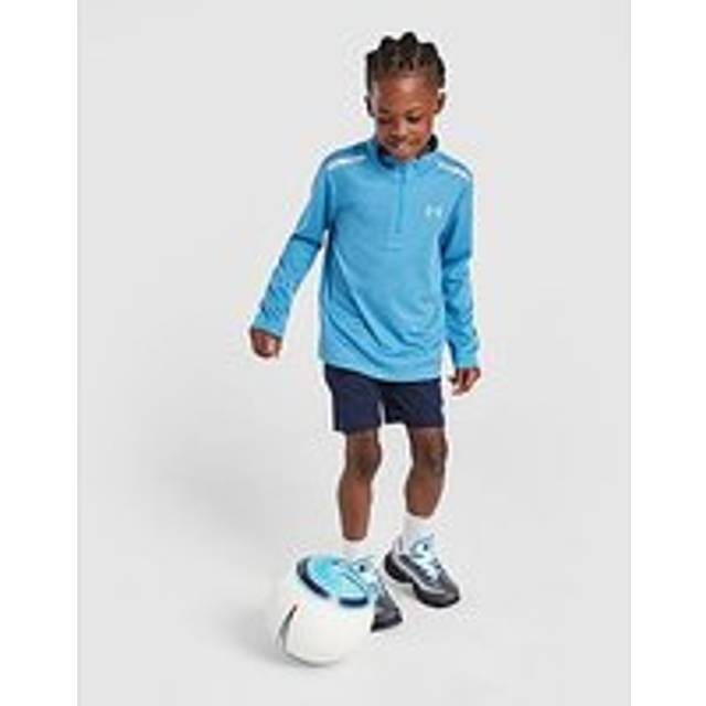 Under Armour Tech Twist 1/4 Zip Top/Shorts Set Children - Blue - 2-3Y