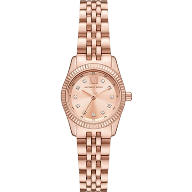 MK Petite Lexington Pavé Rose Gold-Tone Watch - Rose Gold - Michael Kors - ONE SIZE