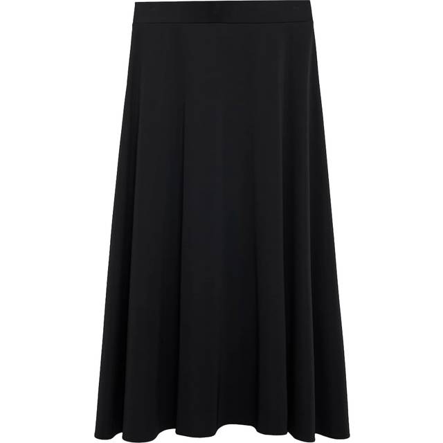 Flared knitted skirt black - Woman - L - MANGO - Black