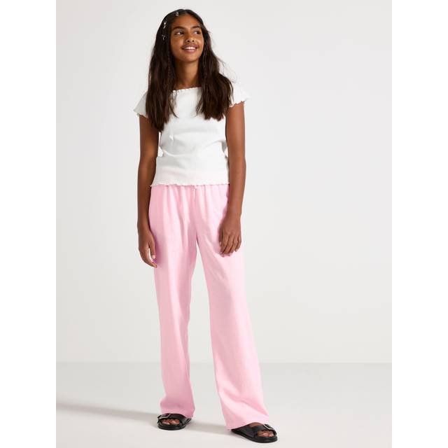 LINDEX Trousers Linen Blend |Rosa |158