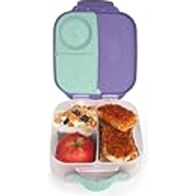b.box Lunchlåda för barn med 3 fack (2 lufttäta), perfekt för lunch och snacks, BPA-fri