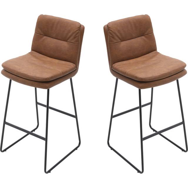 Carena Upholstered Counter Stool with Metal Frame (104cm H X 45cm W X 50cm D)