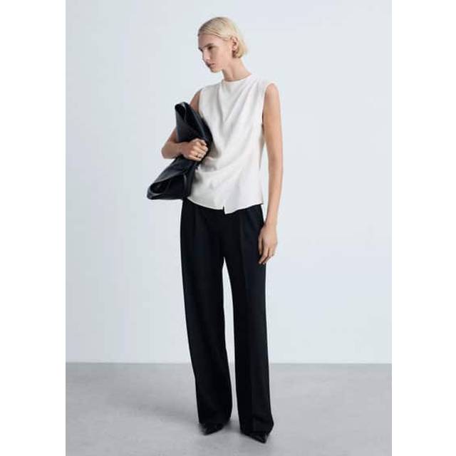 Mango Area Drape Sleeveless Top