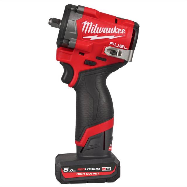 Milwaukee M12 FCIWF38G3-502X 12V Gen 3 FUEL 3/8" Brushless Compact Impact Wrench with 2 x 5.0Ah Batteries