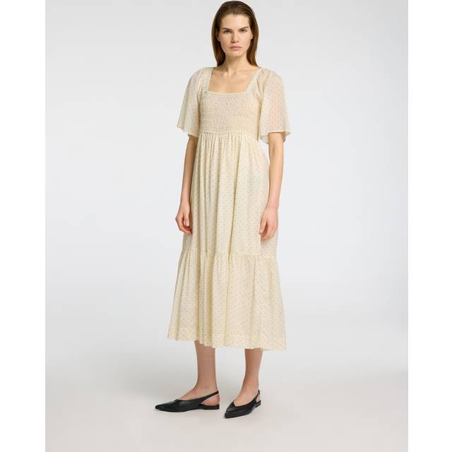 Selected FEMME - Maxiklänning slfDora SS Ankle Dress - Grå