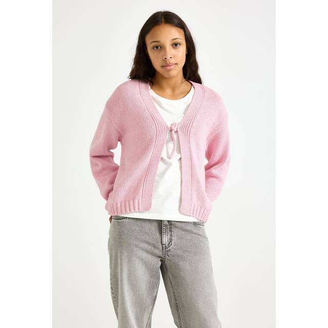 Cardigan with tie band