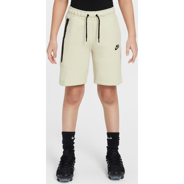 Nike Tech Fleece Older Kids' (Boys') Shorts - Brown - Cotton/Polyester - XS