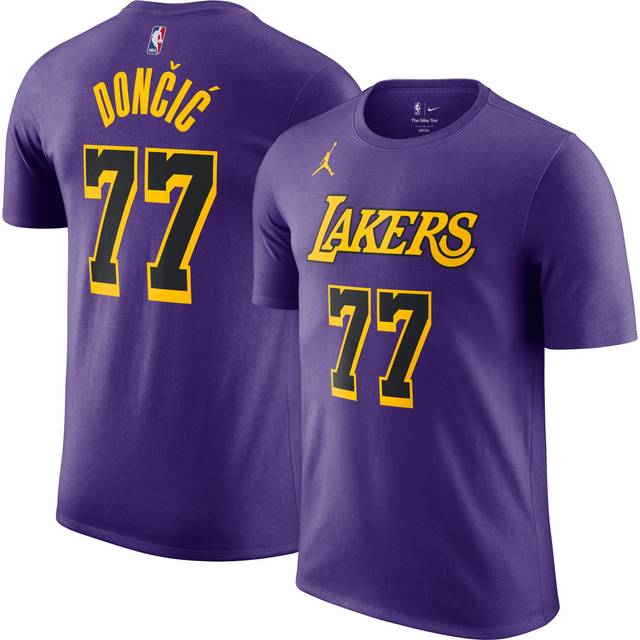 NBA Lakers DONČIĆ 77 Tシャツ XL 非売品 Jordan Adult Los Angeles Lakers Luka Doncic #77 Purple